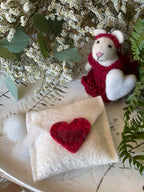 Love Letter Felted Soap Sachets - Multiple Scents & Colors