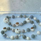 Gray Fall Wool Garland