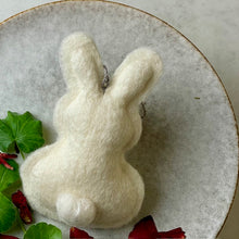 Load image into Gallery viewer, Easter Bunny Felted Soap - White