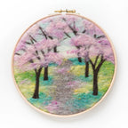 Painting With Wool Needle Felting Kit - Cherry Blossoms