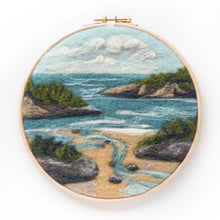 Load image into Gallery viewer, Painting With Wool Needle Felting Kit - Coastal Waters