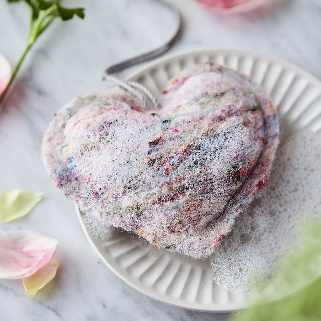 Felted Heart Soap Sachet - Multiple Color & Scent Choices