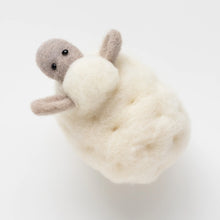 Load image into Gallery viewer, White Sheep Mini Needle Felting Kit