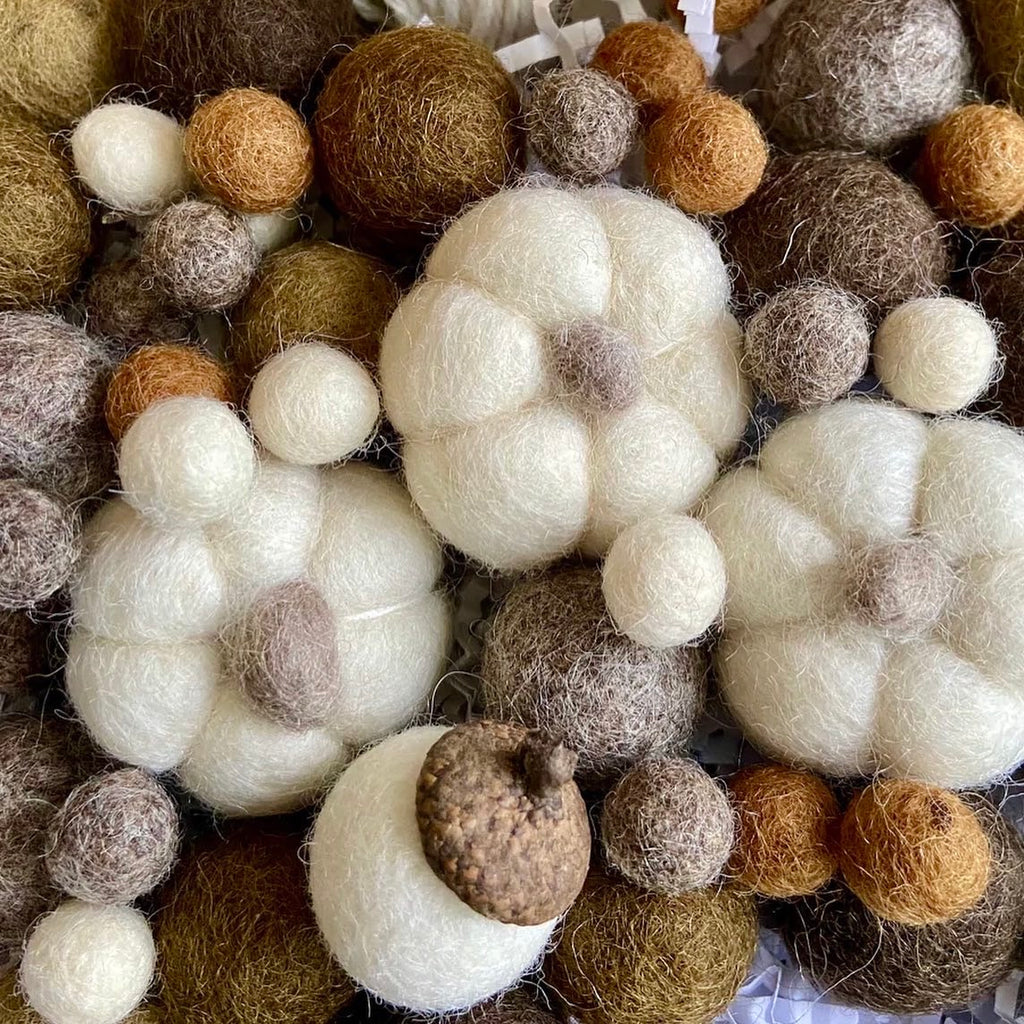 DIY Chai Latte Wool Garland Kit