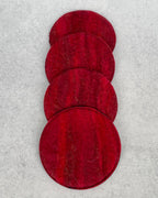 Holiday Felted Wool Coasters - Set of 4