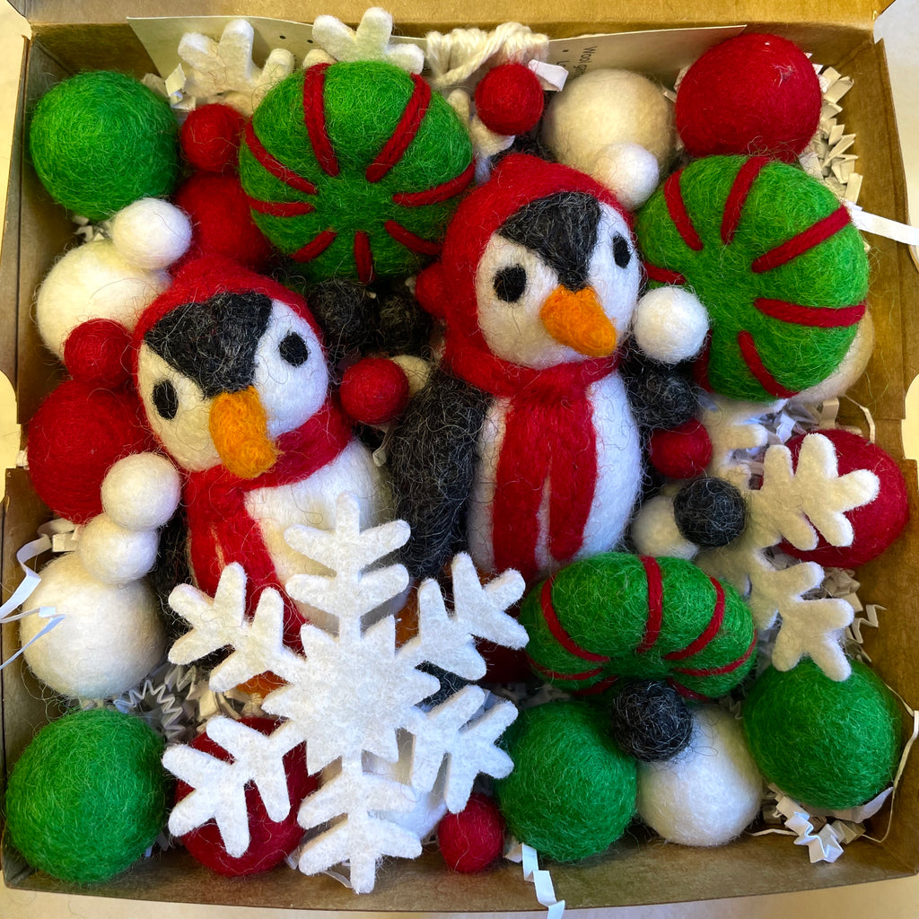DIY Penguin Wool Garland Kits