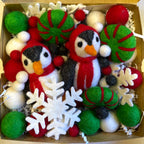 DIY Penguin Wool Garland Kits