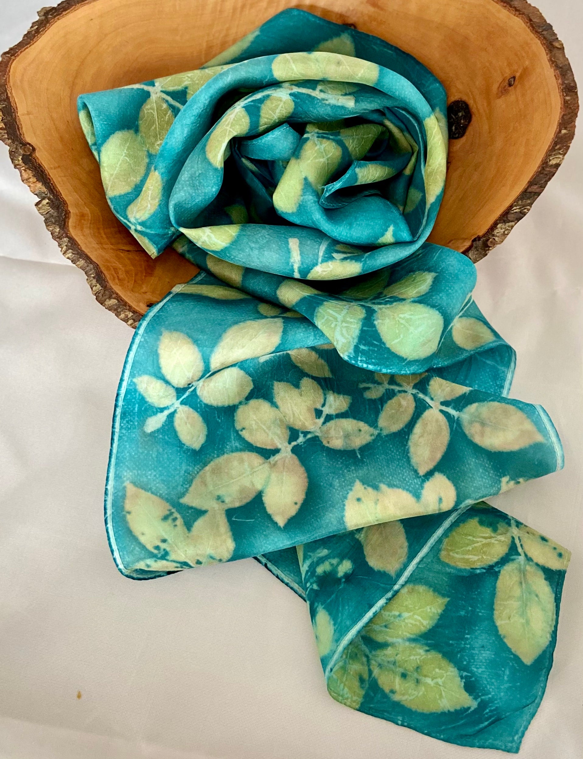 Botanically Dyed Silk Scarf
