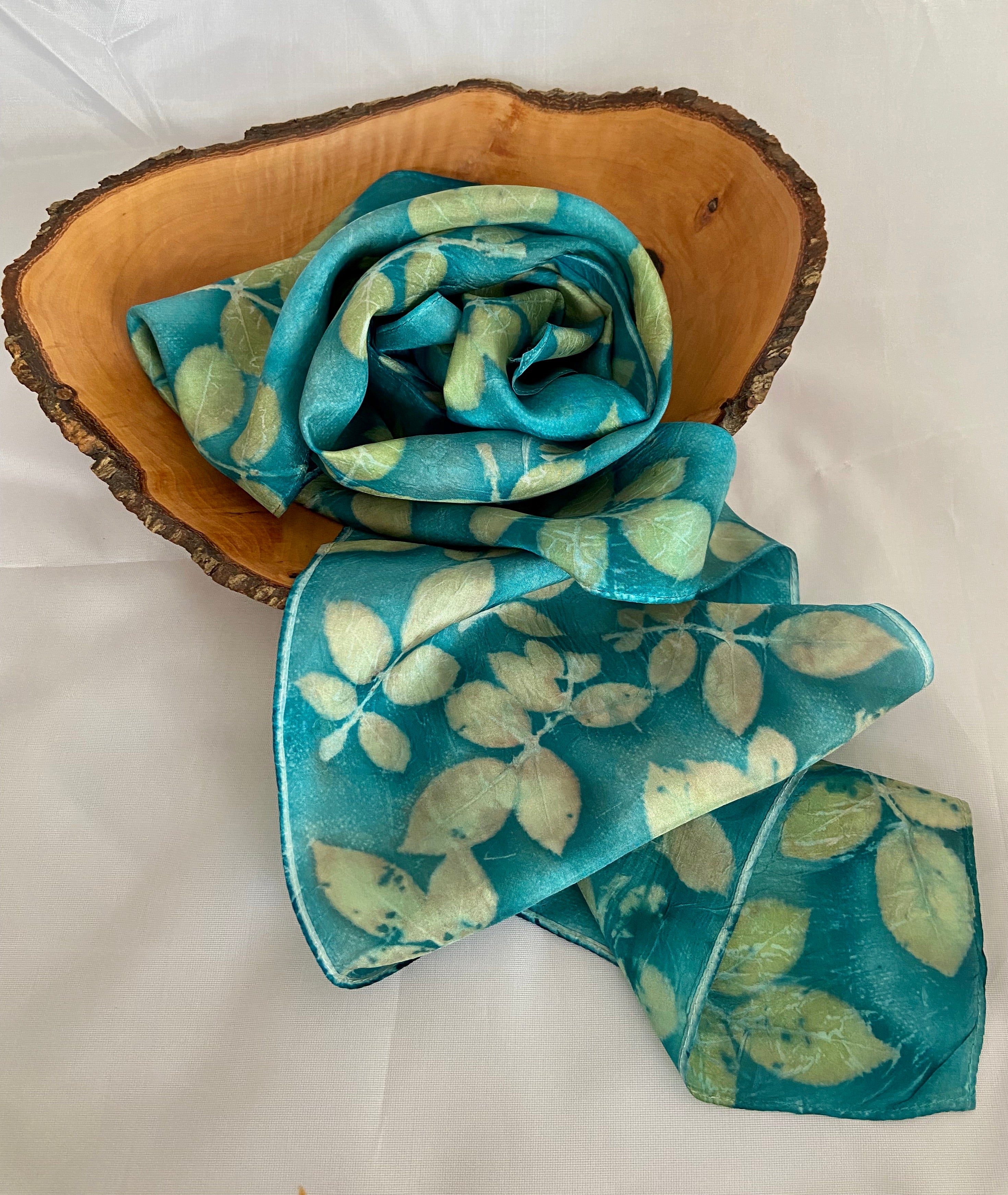 Botanically Dyed Silk Scarf