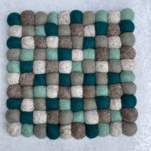 Load image into Gallery viewer, Felt Ball Trivets - Mountain Lake