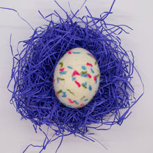 Load image into Gallery viewer, White Speckled Felted Egg Soap