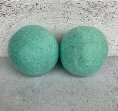 Single Merino Wool Felted Dryer Ball - Mint Solid