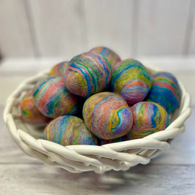 Felted Egg Soap - Pastel Rainbow