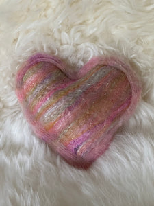 Felted Heart Soap - Multiple Color & Scent Choices