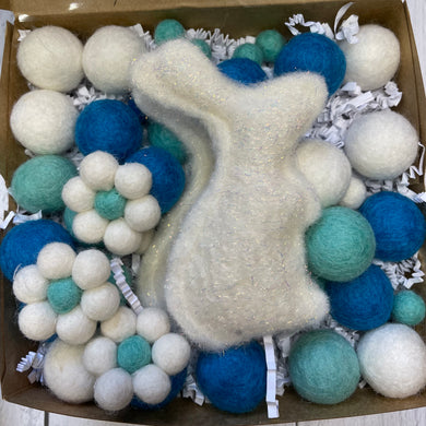 DIY Easter Bunny Garland Kit - Blue