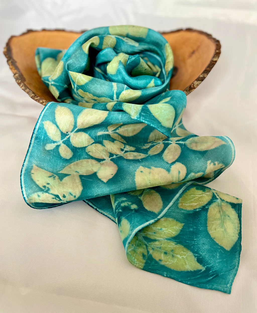 Botanically Dyed Silk Scarf