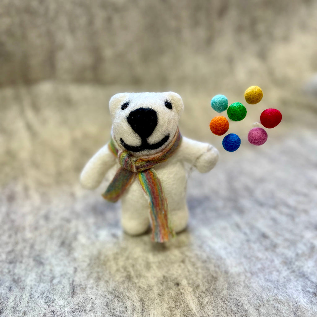 Felt Bear Ornaments