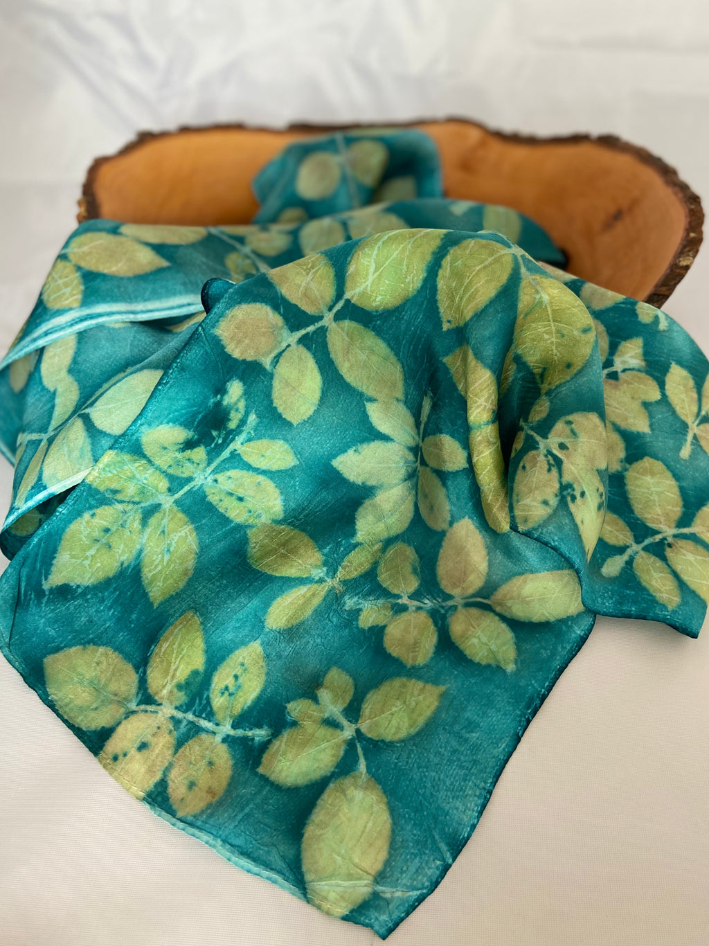 Botanically Dyed Silk Scarf