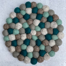 Load image into Gallery viewer, Felt Ball Trivets - Mountain Lake