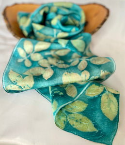 Botanically Dyed Silk Scarf