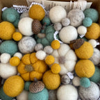 DIY Seafoam Pumpkin Wool Garland Kit