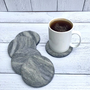 Felted Wool Coasters - Set of 4