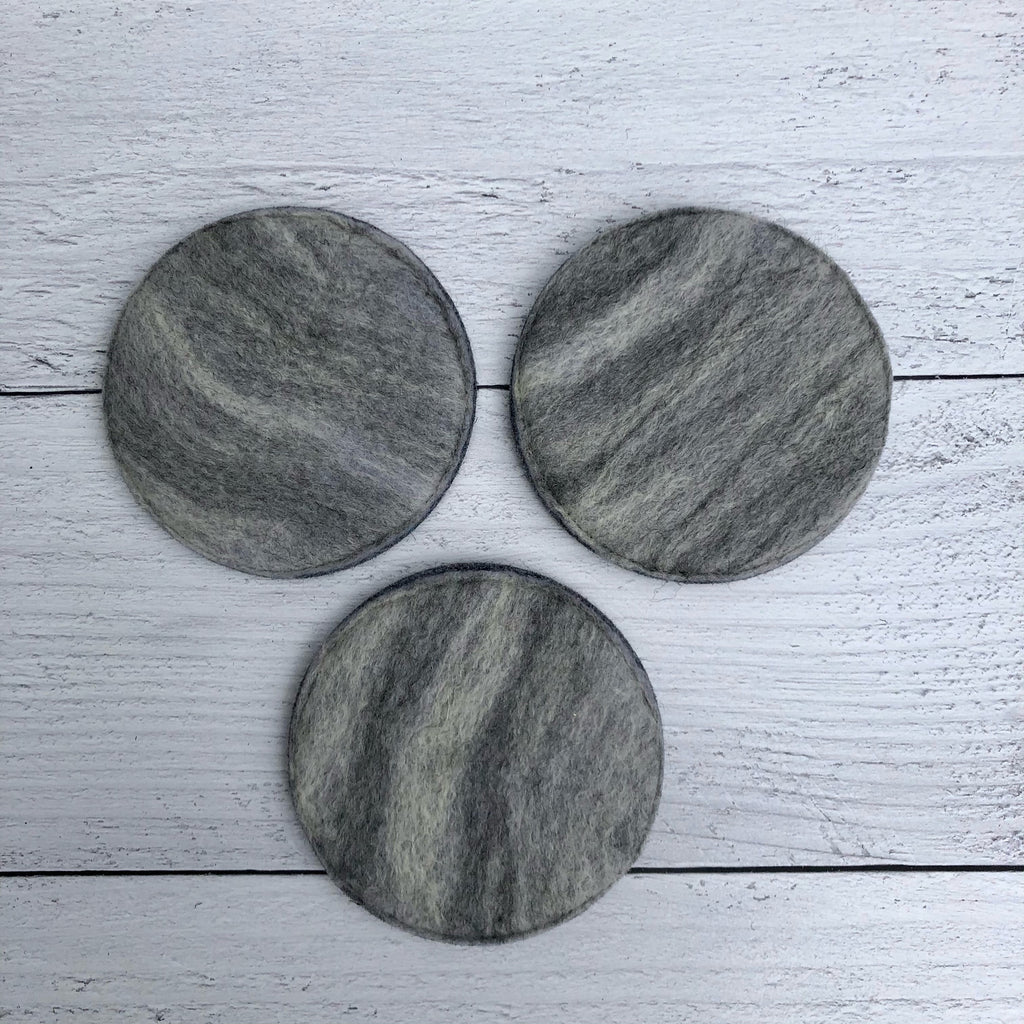 Individual Felted Wool Coasters