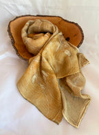 Botanically Dyed Wool & Silk Scarf