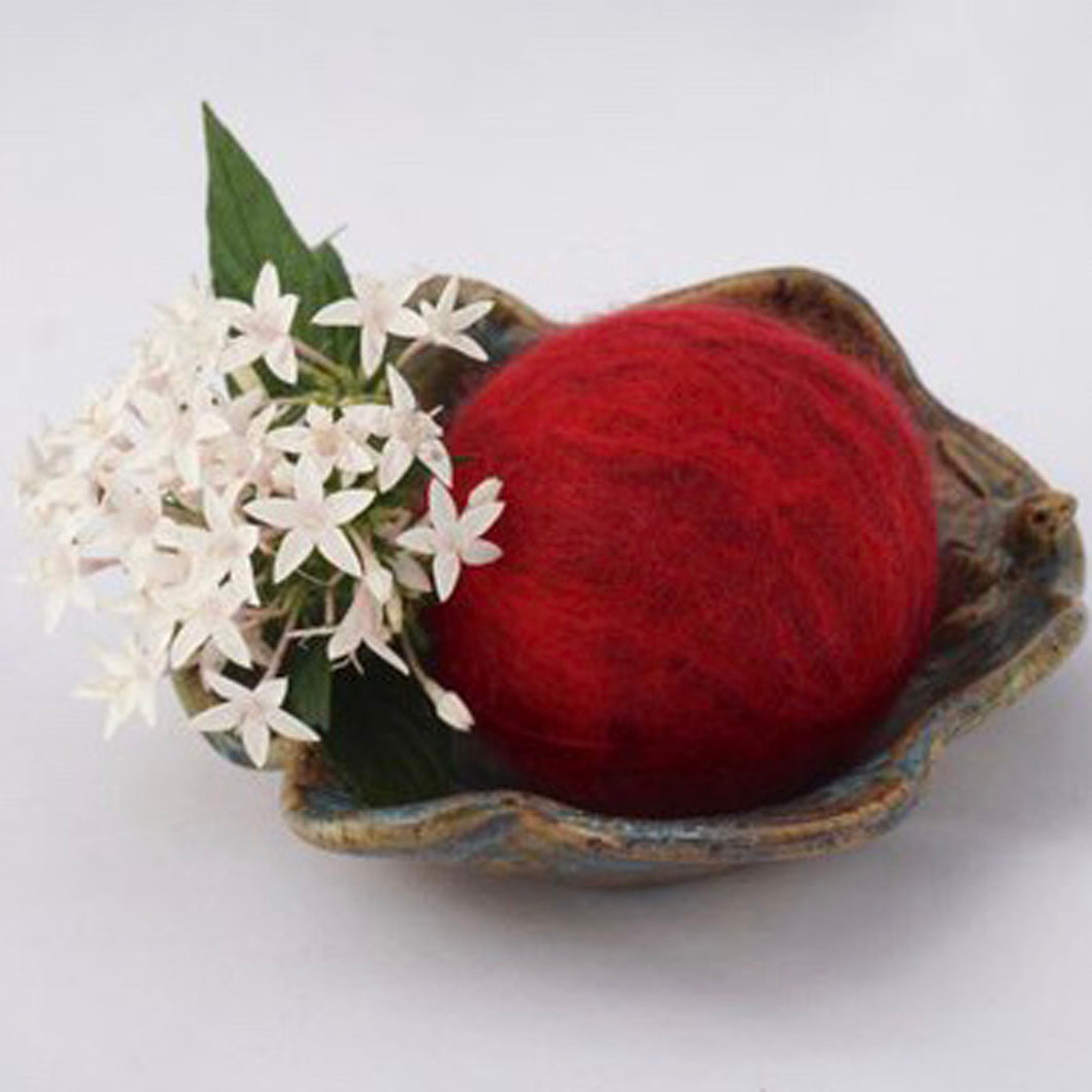 Felted Soap Ball - Holiday Red