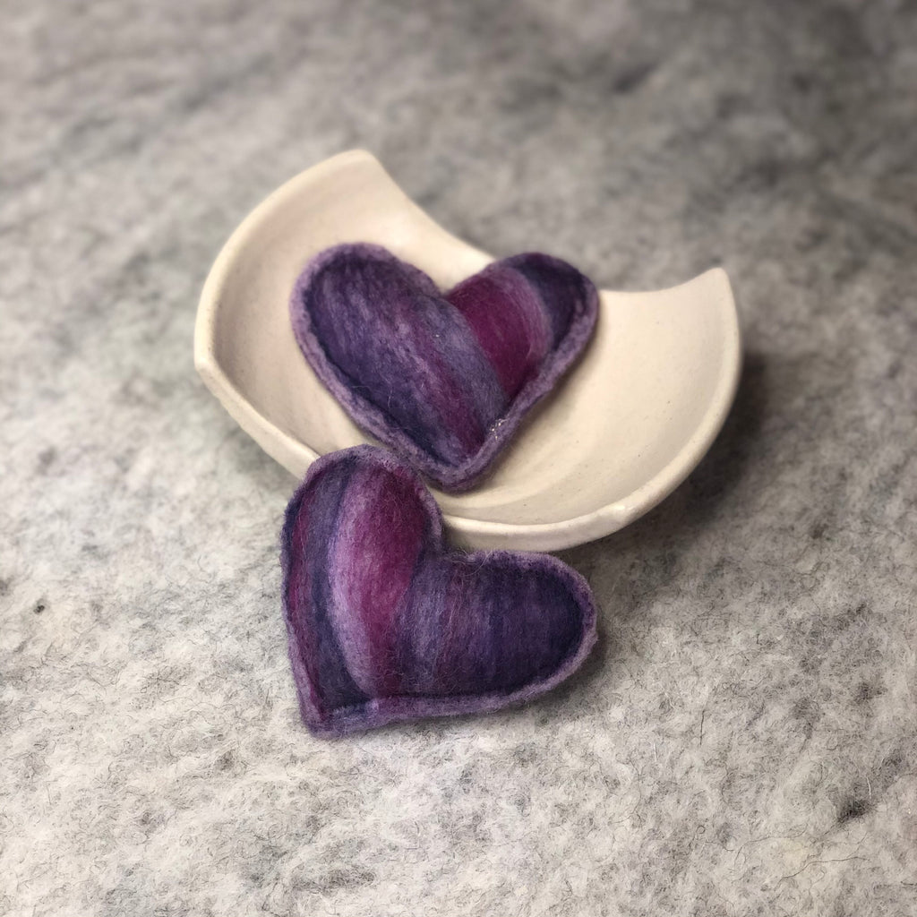 Mini Lavender Filled Heart Sachets