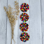 Felt Ball Coasters - Set of 2