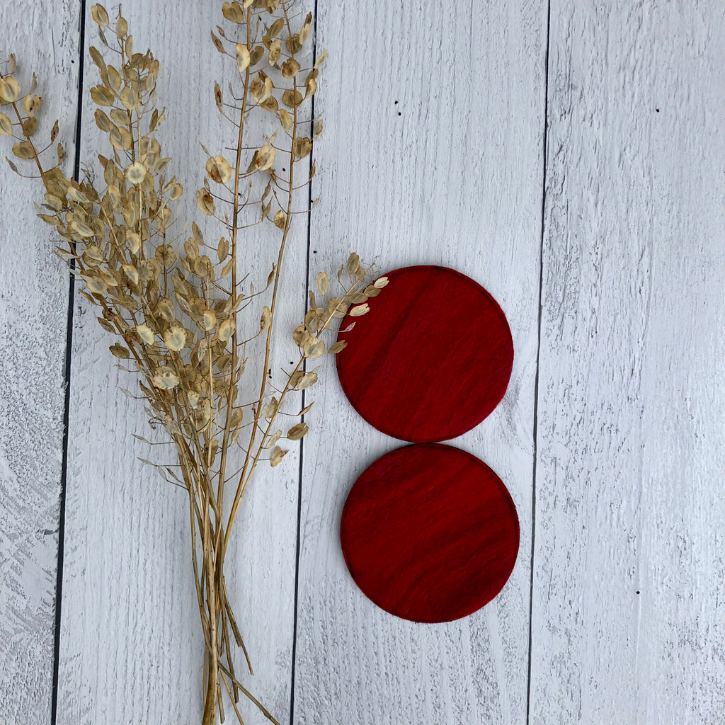 Felted Wool Coasters - Set of 4