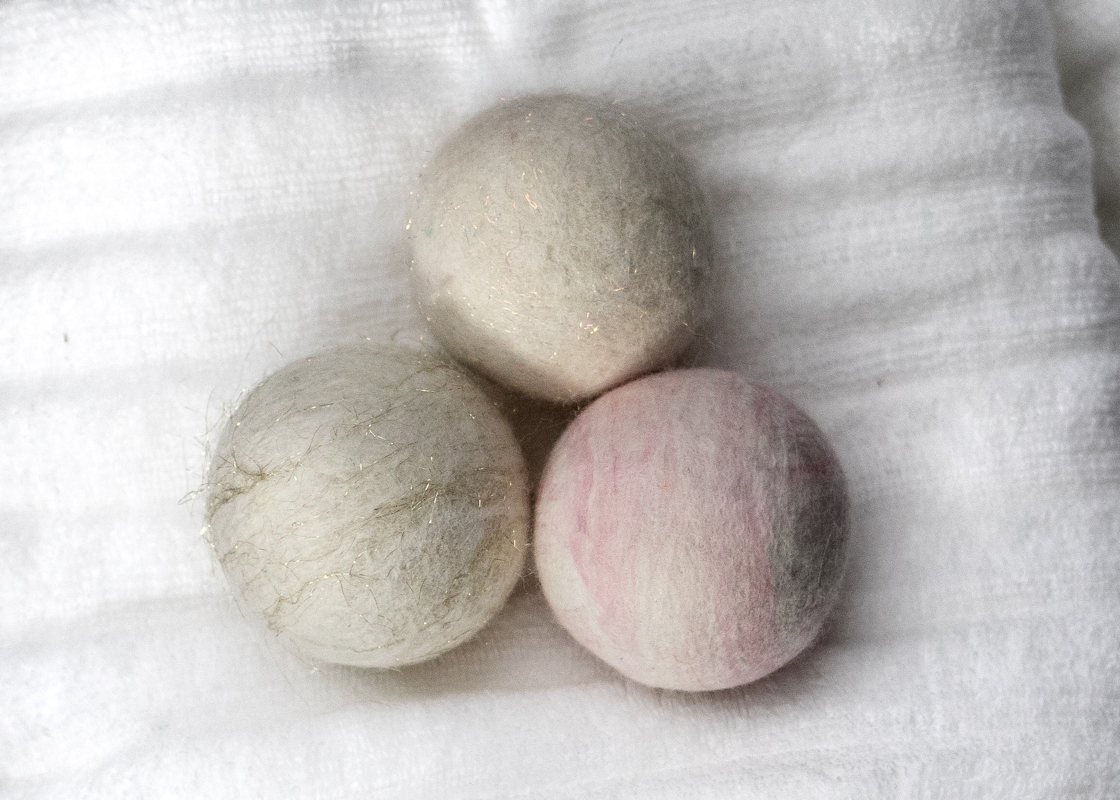 Champagne Felted Soap - Set of 3