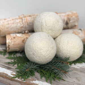 Wool Snowballs - Set of 4