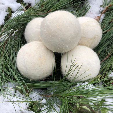 Snowball Felted Soap Balls - Set of 3