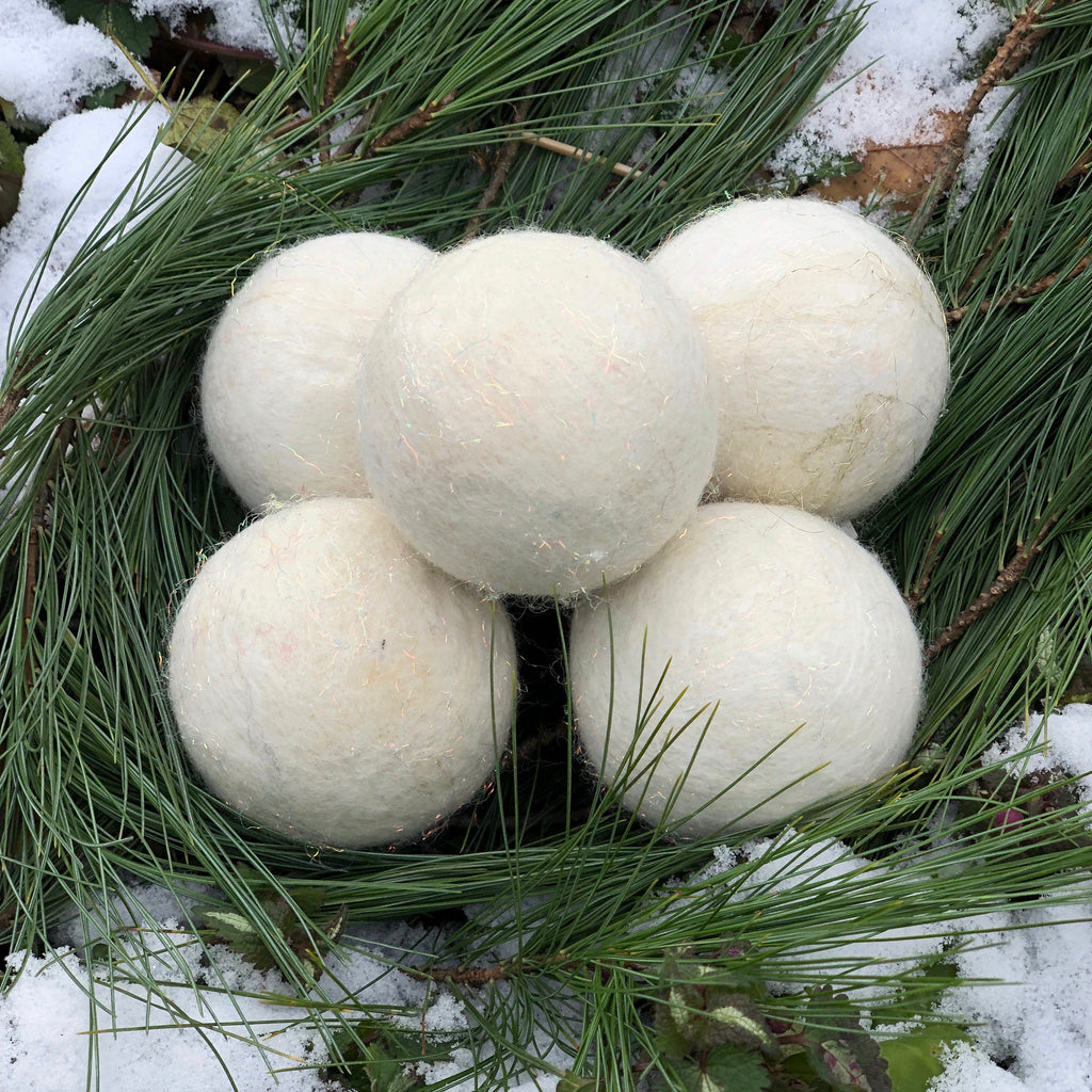 Snowball Felted Soap Balls - Set of 3