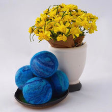Load image into Gallery viewer, Felted Soap Ball - Ocean Blue