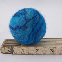 Load image into Gallery viewer, Felted Soap Ball - Ocean Blue