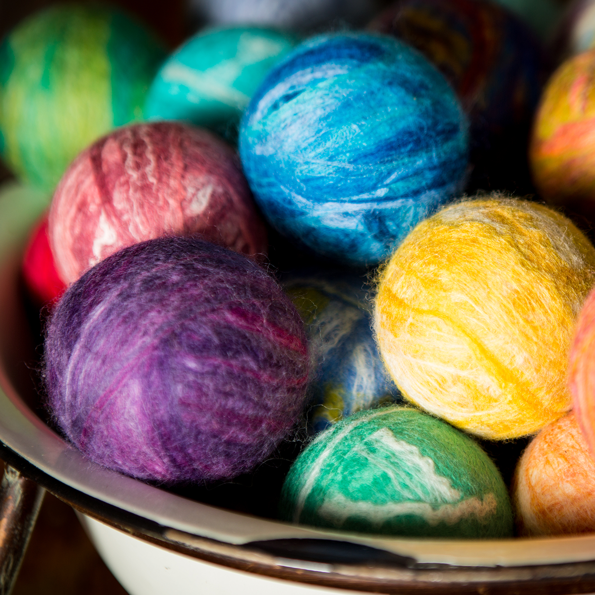Felted online yarn balls