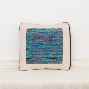 Felted Art Yarn Pillow Cover, 18 x 18"